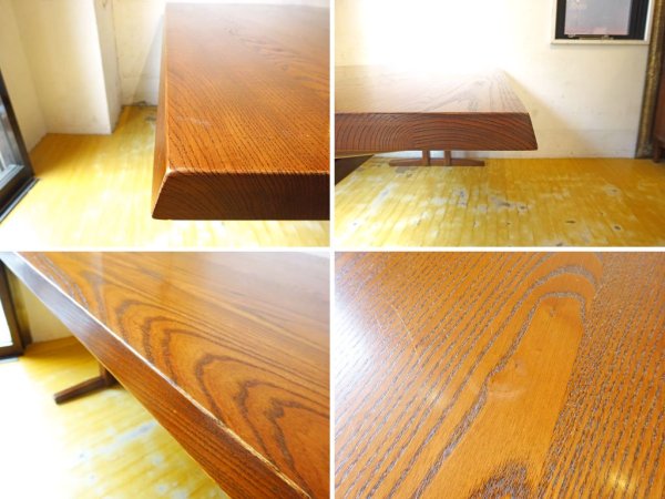 エーフラット a.flat モク ダイニングテーブル 1500 MOKU Dining table 1500 収納棚付 アッシュ材 アジアンモダンデザイン 定価11.7万 ★