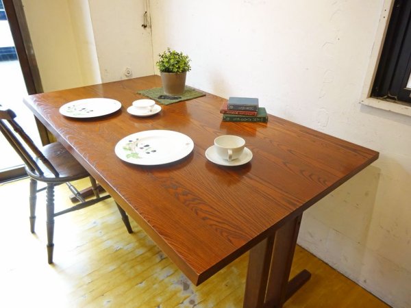 エーフラット a.flat モク ダイニングテーブル 1500 MOKU Dining table 1500 収納棚付 アッシュ材 アジアンモダンデザイン 定価11.7万 ★