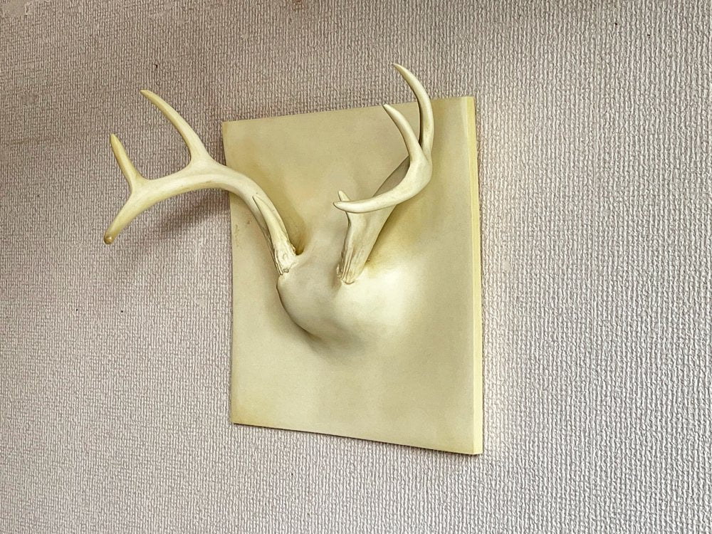 エリッヒ・ジンダー Erich Ginder ゴーストアントラー コートラック Ghost Antler Coat Rack ホワイト 28×28cm 合成樹脂 壁掛けフック アメリカ ●