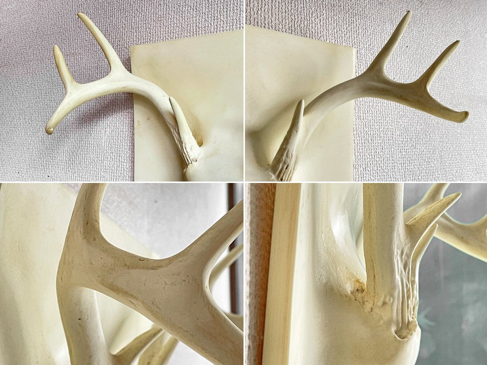 エリッヒ・ジンダー Erich Ginder ゴーストアントラー コートラック Ghost Antler Coat Rack ホワイト 28×28cm 合成樹脂 壁掛けフック アメリカ ●
