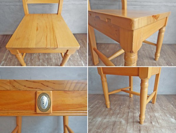 プランテーショングロウンティンバース Plantation Grown Timbers パイン材 ダイニングチェア 2脚セット 古材 カントリースタイル♪