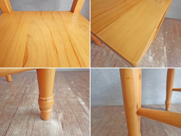 プランテーショングロウンティンバース Plantation Grown Timbers パイン材 ダイニングチェア 2脚セット 古材 カントリースタイル♪