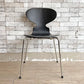 フリッツハンセン Fritz Hansen アントチェア ANT CHAIR カラードアッシュ ブラック アルネ・ヤコブセン Arne Jacobsen デンマーク 定価￥44,000- ●