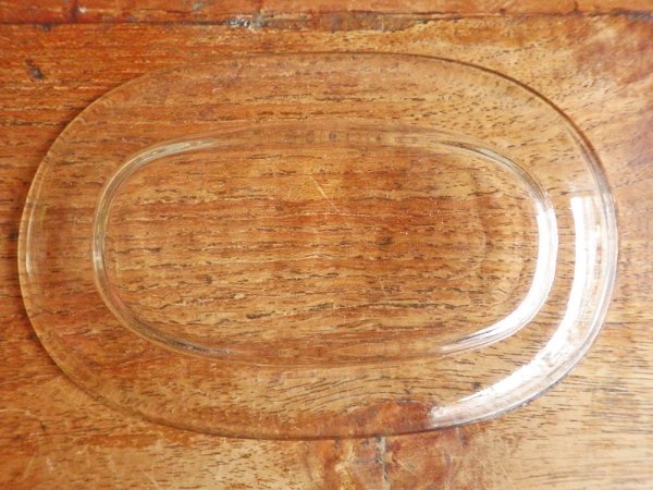 津田清和 ガラス オーバル 小皿 豆皿 プレート 現代作家 工芸作家 ♪