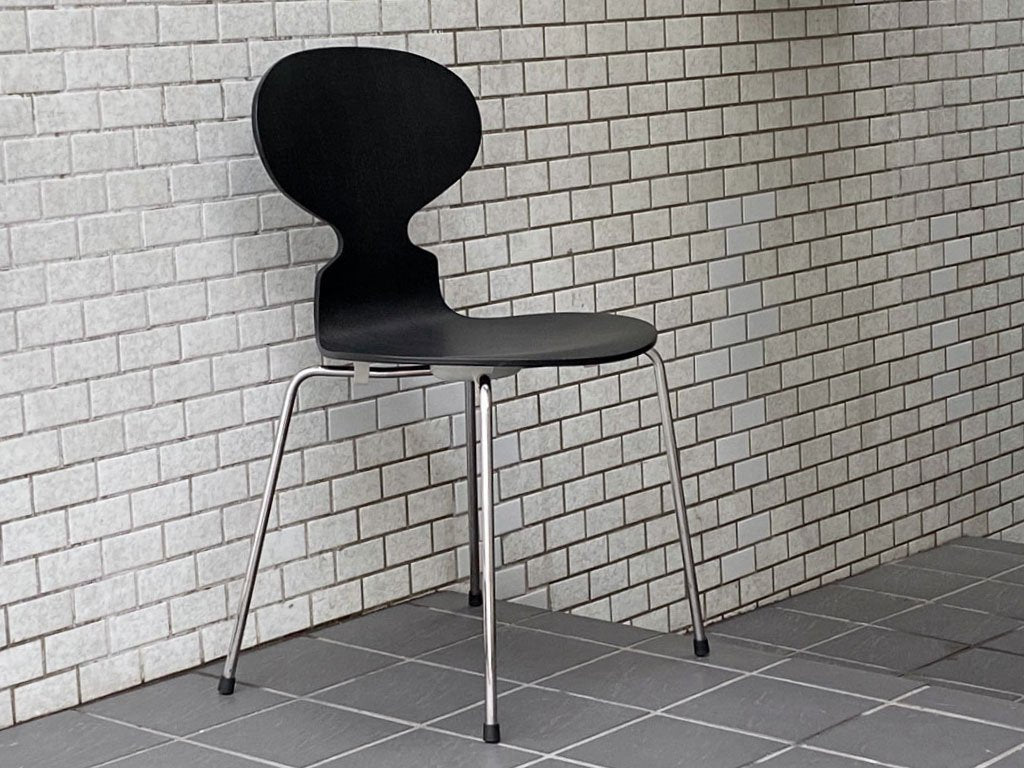 フリッツハンセン Fritz Hansen アントチェア ANT CHAIR アルネ ヤコブセン カラードアッシュ ブラック 4本脚 アリンコチェア 北欧 デンマーク ■
