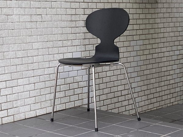 フリッツハンセン Fritz Hansen アントチェア ANT CHAIR アルネ ヤコブセン カラードアッシュ ブラック 4本脚 アリンコチェア 北欧 デンマーク ■