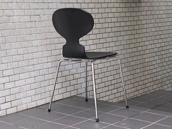 フリッツハンセン Fritz Hansen アントチェア ANT CHAIR アルネ ヤコブセン カラードアッシュ ブラック 4本脚 アリンコチェア 北欧 デンマーク ■