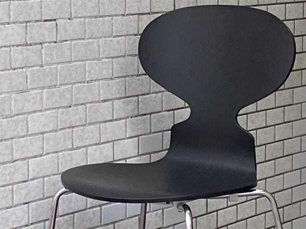 フリッツハンセン Fritz Hansen アントチェア ANT CHAIR アルネ ヤコブセン カラードアッシュ ブラック 4本脚 アリンコチェア 北欧 デンマーク ■