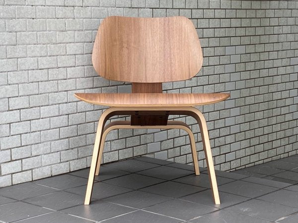 ハーマンミラー Herman Miller LCW ラウンジチェア ウッドレッグ Molded Plywood Lounge Chair ウォールナット C&Rイームズ ミッドセンチュリー ■