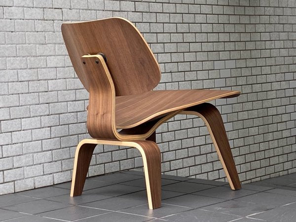 ハーマンミラー Herman Miller LCW ラウンジチェア ウッドレッグ Molded Plywood Lounge Chair ウォールナット C&Rイームズ ミッドセンチュリー ■