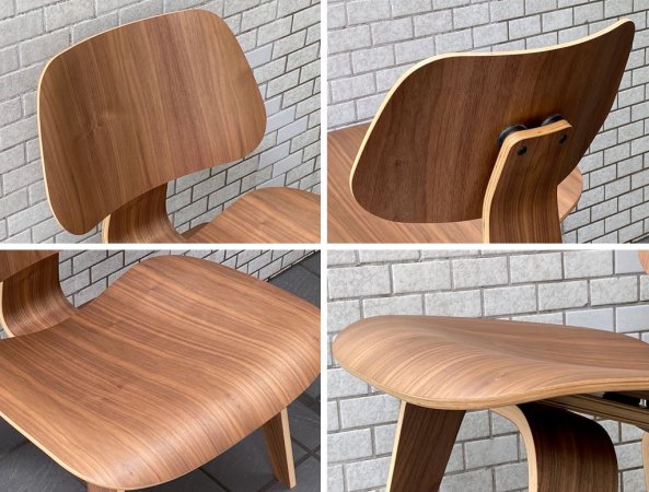 ハーマンミラー Herman Miller LCW ラウンジチェア ウッドレッグ Molded Plywood Lounge Chair ウォールナット C&Rイームズ ミッドセンチュリー ■