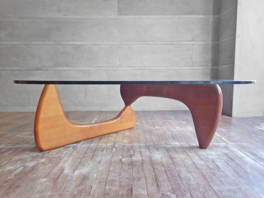 イサムノグチ Isamu Noguchi コーヒーテーブル Coffee Table ガラス天板厚15mm リプロダクト品 デザイナーズ家具 名作♪