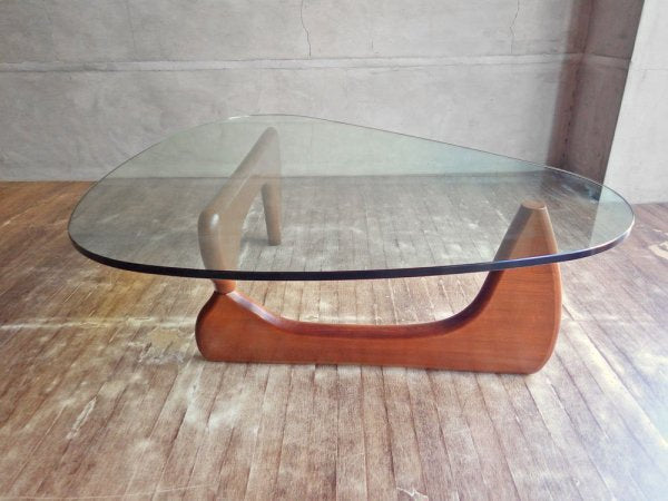 イサムノグチ Isamu Noguchi コーヒーテーブル Coffee Table ガラス天板厚15mm リプロダクト品 デザイナーズ家具 名作♪