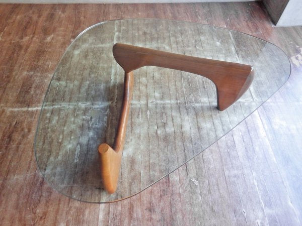 イサムノグチ Isamu Noguchi コーヒーテーブル Coffee Table ガラス天板厚15mm リプロダクト品 デザイナーズ家具 名作♪