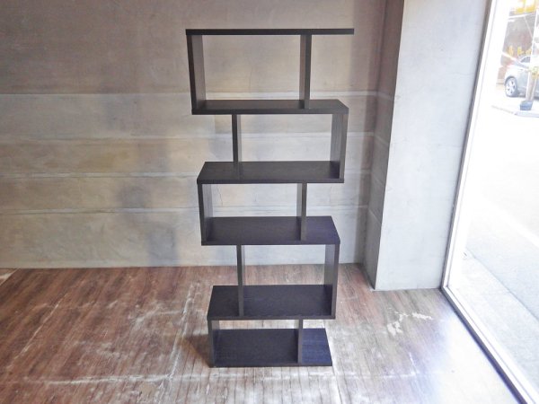 コンランショップ CONRAN SHOP バランス アルコーブ シェルフ BALANCE ALCOVE SHELVES オープンシェルフ 本棚 飾り棚 違い棚 チャコール ♪