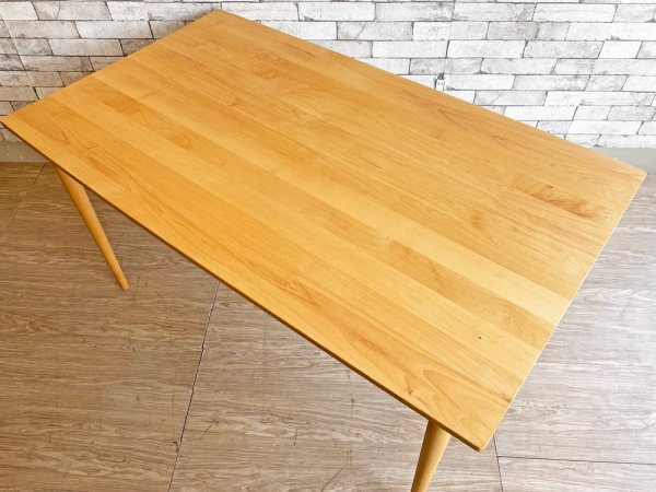 モモナチュラル Momo Natural ヴィボ vibo ダイニングテーブル アルダー材 W140cm ナチュラル 定価￥75,900- ●