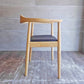 ハンス・J・ウェグナー Hans J Wegner ザ・チェア The Chair リプロダクト PVCレザー ブラック アッシュ材 名作 A ♪