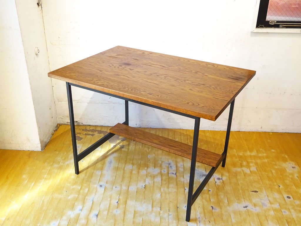 スタンダードトレード Standard trade ミーティングテーブル Meeting Table セミオーダーデスク オーク無垢材 Oak×鉄脚 ★