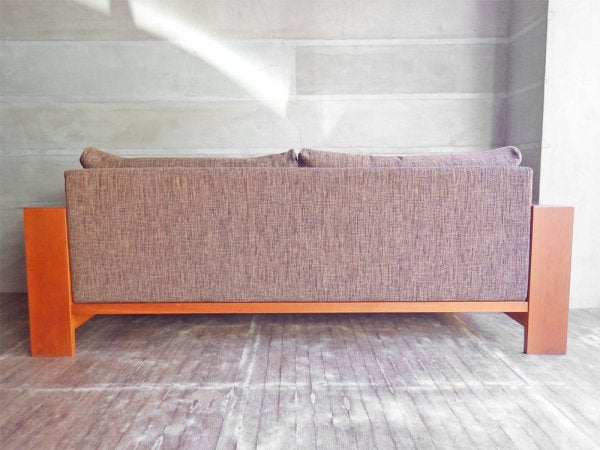 家具蔵 KAGURA チェリー 無垢材 ソファ モデルノ SOFA MODERNO カバーリング クッション付き 替えカバー付き ♪