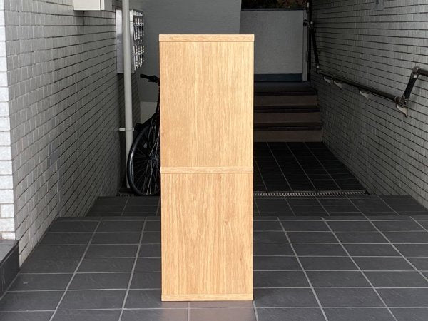 無印良品 MUJI スタッキングシェルフ 2段×3列 オーク材 ナチュラル シンプルデザイン ■