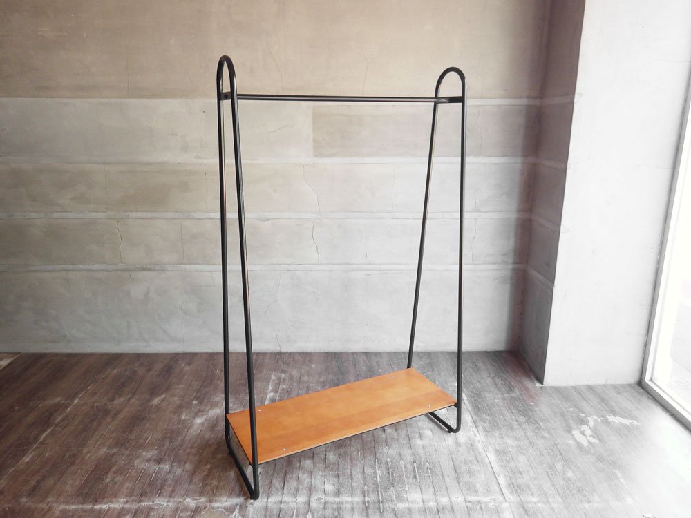 イデー IDEE ポールハンガースタンド PAUL HANGER STAND アントンブラウン Anton brown ハンガーラック W90cm シェルフ付 ♪