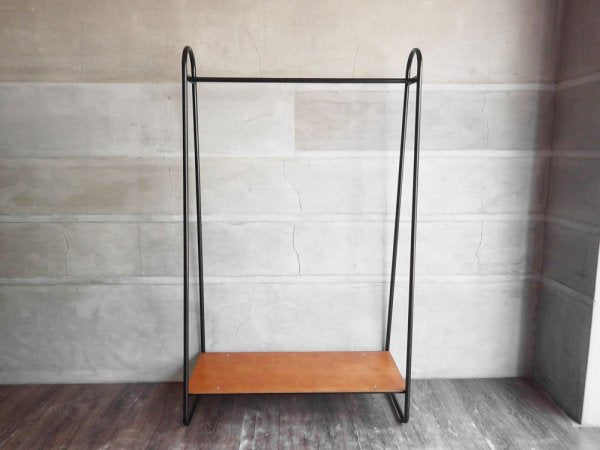 イデー IDEE ポールハンガースタンド PAUL HANGER STAND アントンブラウン Anton brown ハンガーラック W90cm シェルフ付 ♪