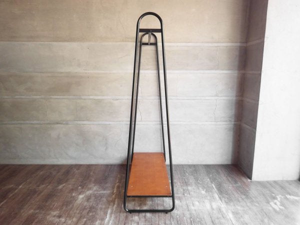 イデー IDEE ポールハンガースタンド PAUL HANGER STAND アントンブラウン Anton brown ハンガーラック W90cm シェルフ付 ♪