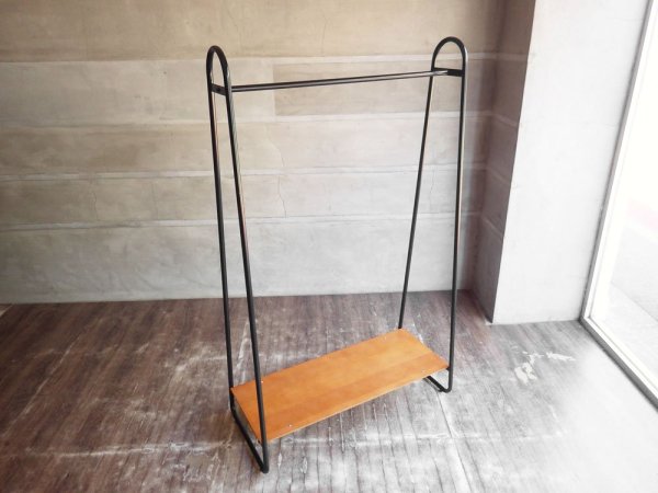 イデー IDEE ポールハンガースタンド PAUL HANGER STAND アントンブラウン Anton brown ハンガーラック W90cm シェルフ付 ♪