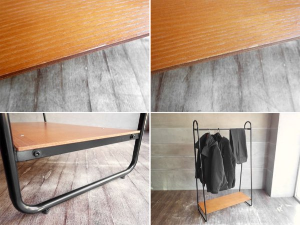 イデー IDEE ポールハンガースタンド PAUL HANGER STAND アントンブラウン Anton brown ハンガーラック W90cm シェルフ付 ♪