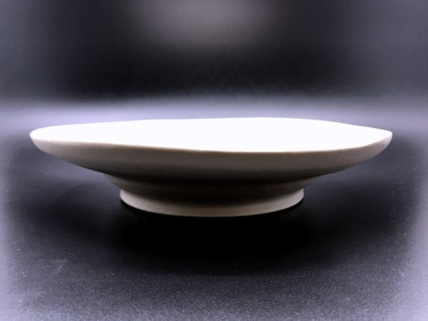 照井壮 So Terui デルフト深皿 Φ25.5cm 磁器 マットホワイト 陶芸家 現代作家 A ●
