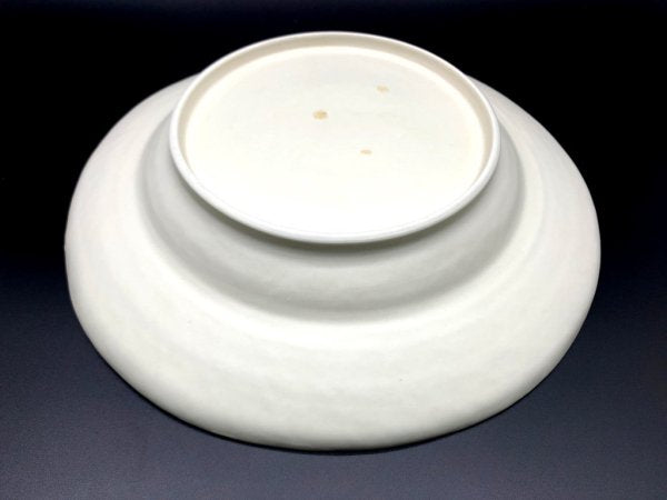 照井壮 So Terui デルフト深皿 Φ25.5cm 磁器 マットホワイト 陶芸家 現代作家 A ●