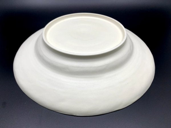 照井壮 So Terui デルフト深皿 Φ25.5cm 磁器 マットホワイト 陶芸家 現代作家 B ●