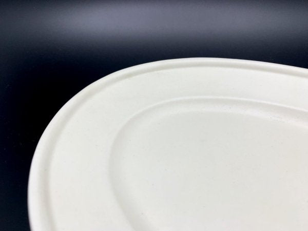 照井壮 So Terui オーバルプレート デルフトオーバル皿 浅 W30.5cm 磁器 マットホワイト 陶芸家 現代作家 A ●