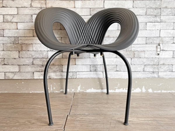 モローゾ MOROSO リップルチェア RIPPLE Chair スタッキングチェア ロン・アラッド Ron Arad ブラック A ●