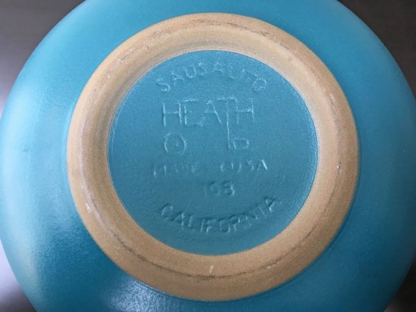 ヒースセラミックス Heath Ceramics ボウル Bowl ターコイズブルー 陶器 カリフォルニア ■