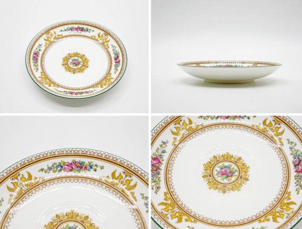 ウェッジウッド WEDGWOOD コロンビア COLUMBIA エナメル ENAMELLED カップ＆ソーサー C/S 白磁 ボーンチャイナ BONE CHINA 英国食器 B ●