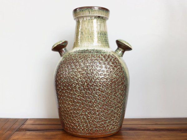 スーホルム soholm stentoj ビンテージ フラワーベース handmade 1960 Einar Johansen 花瓶 花器 高さ39cm 参考価格18万円 デンマーク 北欧雑貨 ◎