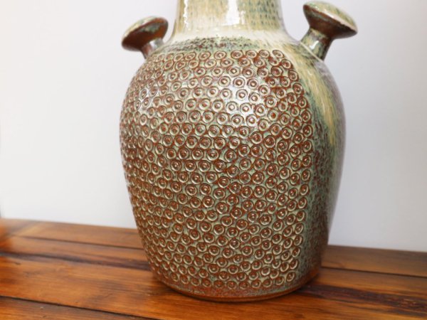 スーホルム soholm stentoj ビンテージ フラワーベース handmade 1960 Einar Johansen 花瓶 花器 高さ39cm 参考価格18万円 デンマーク 北欧雑貨 ◎