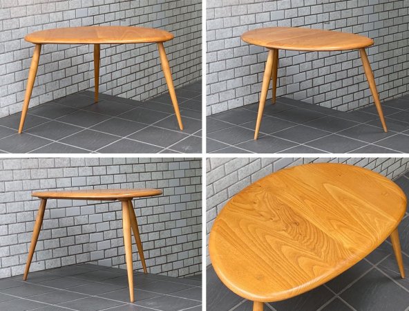 アーコール Ercol ネストテーブル nest of tables ペブルテーブル トリオ エルム材 UKビンテージ 英国 イギリス ■