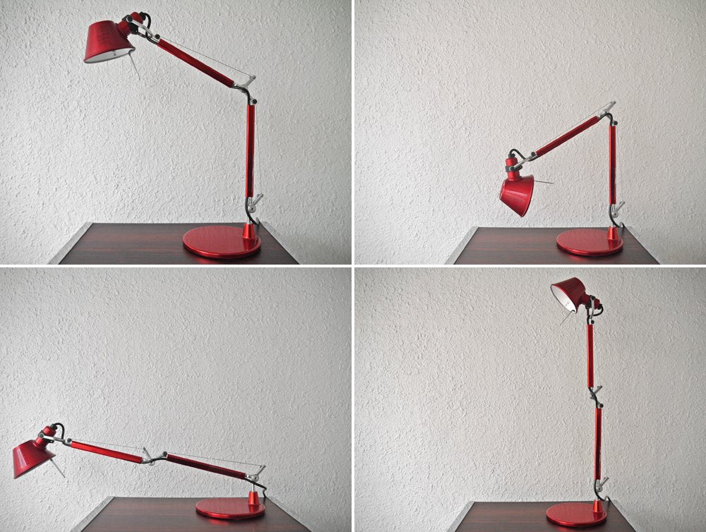 アルテミデ Artemide トロメオ マイクロ Tolomeo micro テーブルランプ デスクライト TAVOLO レッド ミケーレ・デ・ルッキ Michele De Lucchi ◇