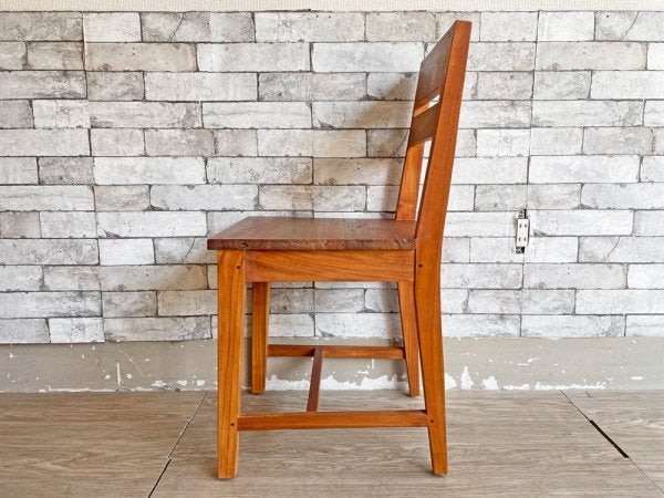 ギャラップ GALLUP リクレイムドチークチェア Reclaimed Teak Chair ダイニングチェア チーク無垢材 古材 ビンテージスタイル ●