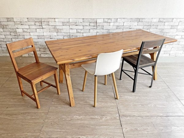 ギャラップ GALLUP リクレイムドチークチェア Reclaimed Teak Chair ダイニングチェア チーク無垢材 古材 ビンテージスタイル ●