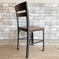 ギャラップ GALLUP アイアン & チーク ダイニングチェア Iron & Teak Dining Chair アジャスター付 インダストリアルスタイル ●