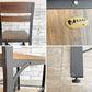 ギャラップ GALLUP アイアン & チーク ダイニングチェア Iron & Teak Dining Chair アジャスター付 インダストリアルスタイル ●