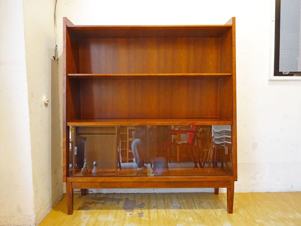 パシフィックファニチャーサービス PACIFIC FURNITURE SERVICE HDシェルフ HD SHELF 脚付き ビーチ材 W102 P.F.S 定価￥107,800 - ★