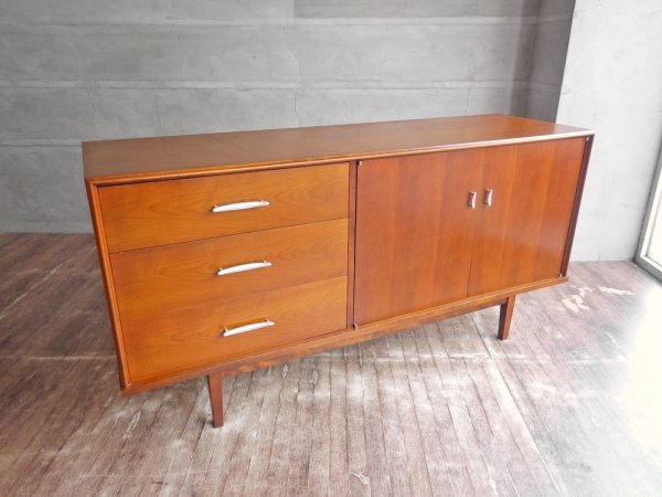 パシフィックファニチャーサービス PACIFIC FURNITURE SERVICE P.F.S. HD CABINET L サイドボード バーチ材 W149cm 定価:192,500円 ♪