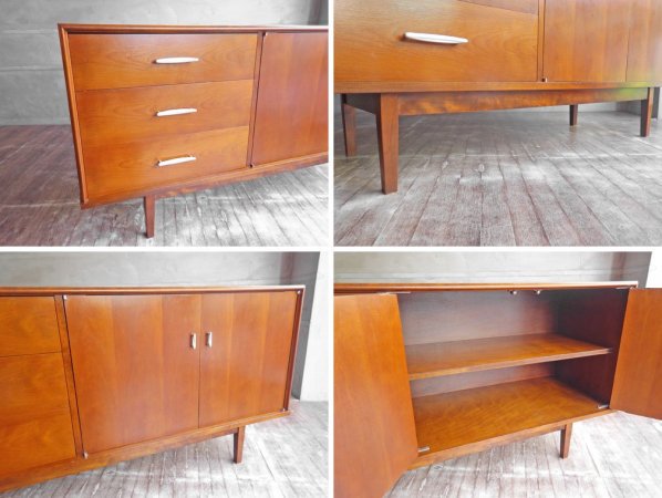 パシフィックファニチャーサービス PACIFIC FURNITURE SERVICE P.F.S. HD CABINET L サイドボード バーチ材 W149cm 定価:192,500円 ♪