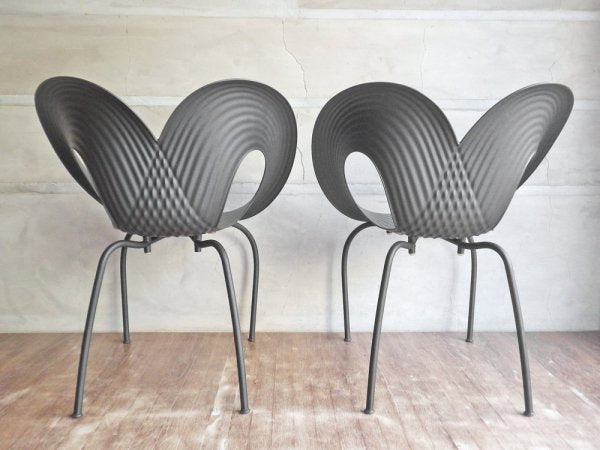 モローゾ MOROSO リップルチェア RIPPLE Chair 2脚セット スタッキングチェア ロン・アラッド Ron Arad ブラック ♪