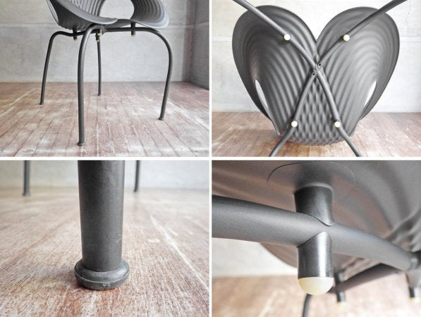 モローゾ MOROSO リップルチェア RIPPLE Chair 2脚セット スタッキングチェア ロン・アラッド Ron Arad ブラック ♪