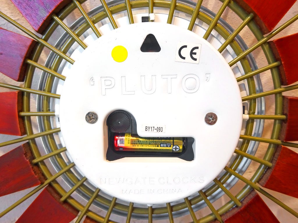 ニューゲート NEW GATE PLUTO ウォールクロック 掛時計 サンバースト ブラウン イギリス コンランショップ取扱い ★